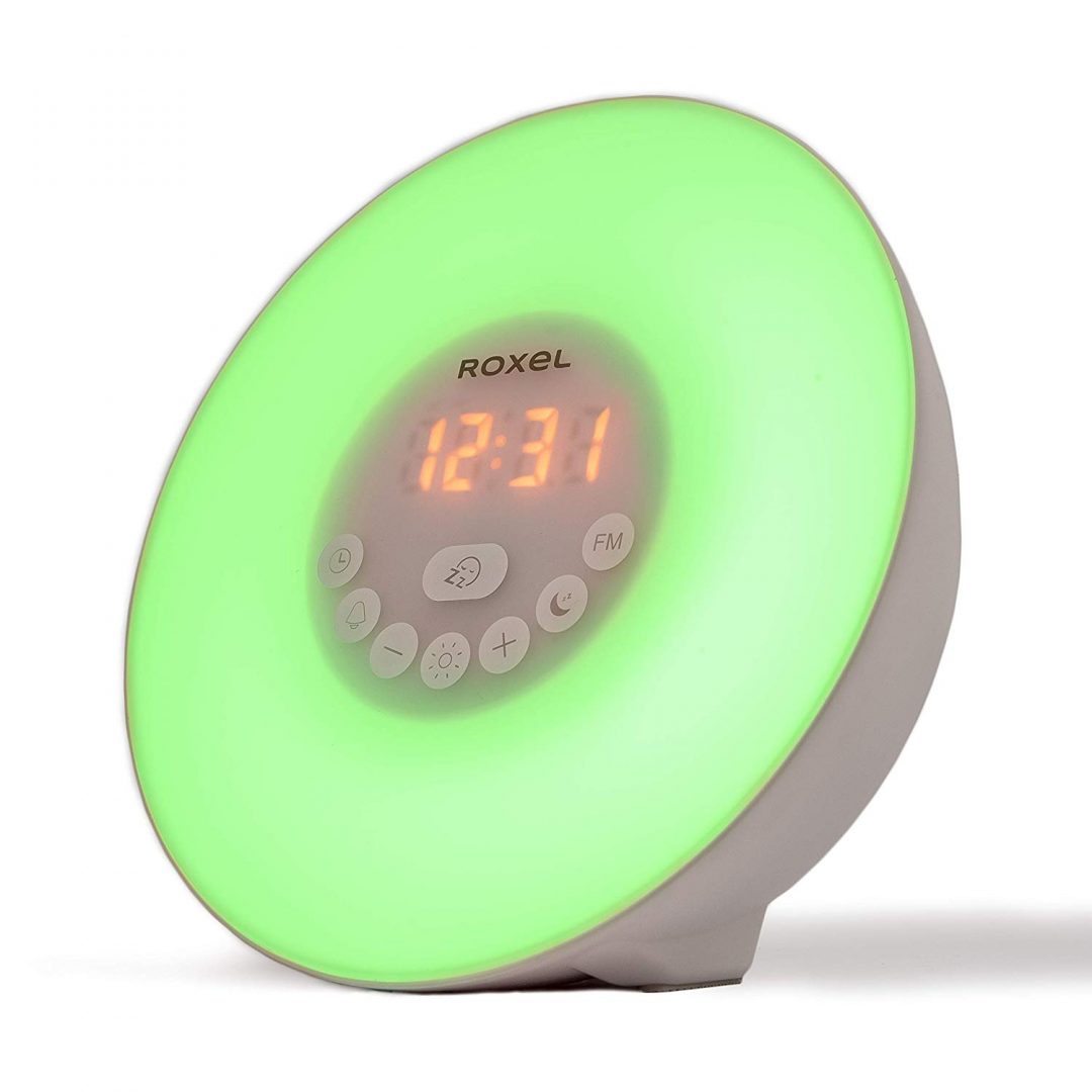 Roxel Wake Up Light Alarm Clock with FM Radio Roxel