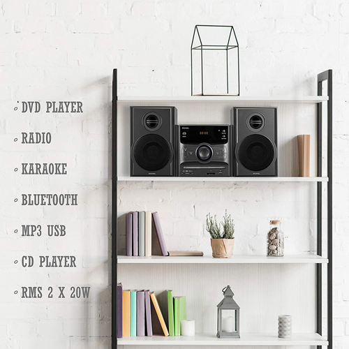 Pic 3 - Roxel RCD-250BT All in One Compact Micro Hifi CD Player, Mini stereo, DVD player, Karaoke, Bluetooth, Remote, FM, USB MP3, 40W - Deal Mania