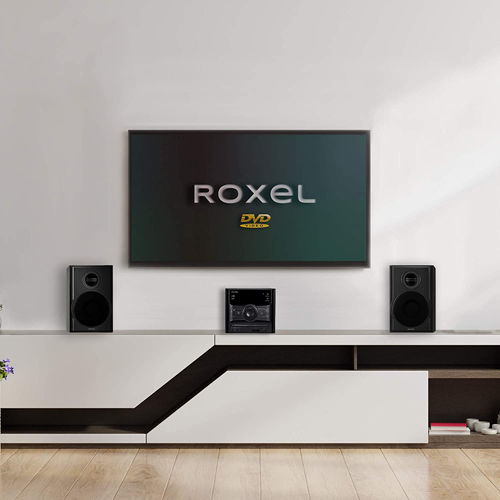 Pic 4 - Roxel RCD-250BT All in One Compact Micro Hifi CD Player, Mini stereo, DVD player, Karaoke, Bluetooth, Remote, FM, USB MP3, 40W - Deal Mania