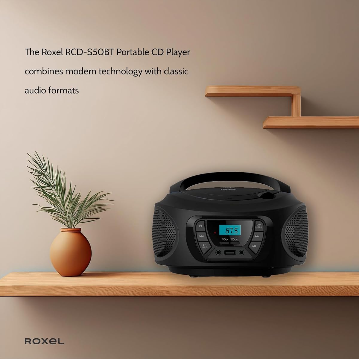 roxel-rcd-s50bt-gallery-7 Roxel RCD-S50BT Portable CD Boombox