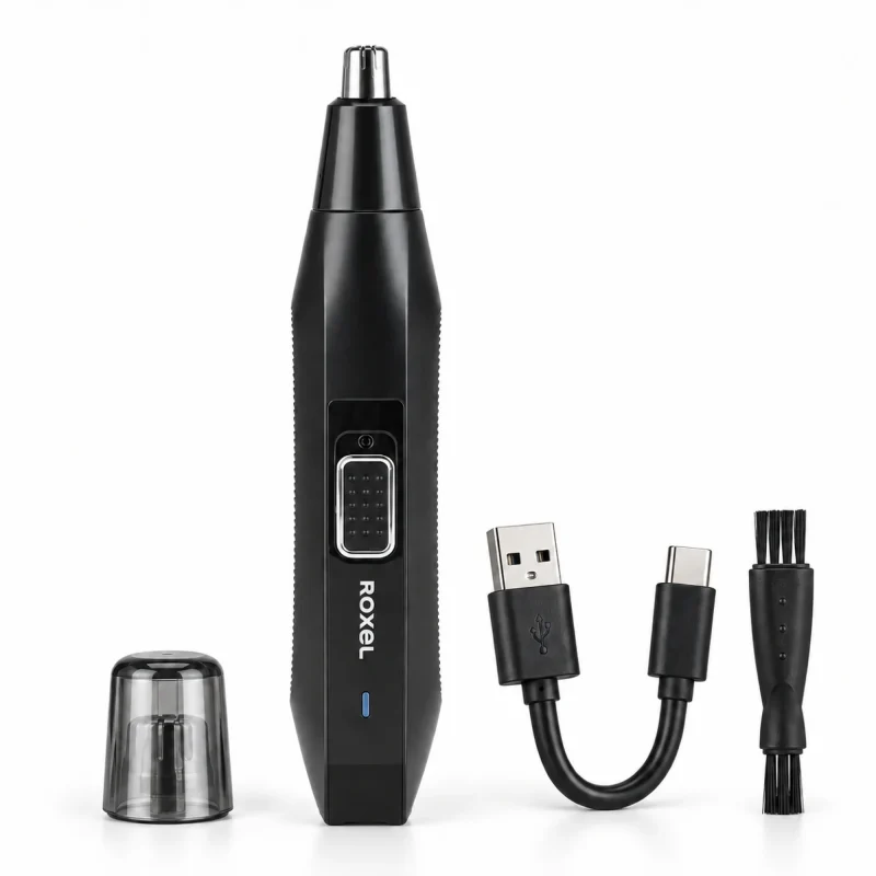 Roxel MicroTrim RPC-210 nose-hair trimmer with accessories